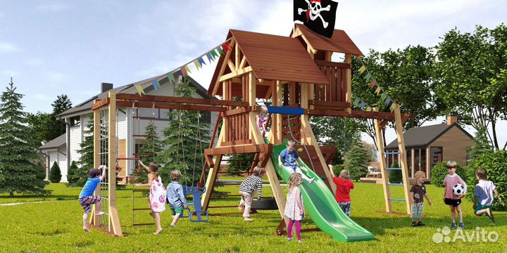 Детская площадка для дачи Савушка Люкс 10
