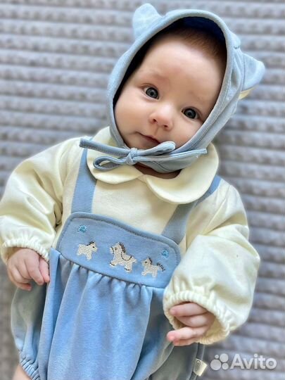 Новое боди с длинным рукавом для девочки 62-68