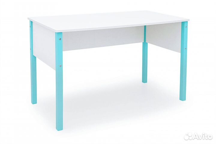 Письменный стол для детской. Мятно-белыи