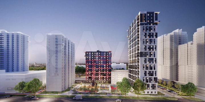 2-к. квартира, 44,5 м², 17/18 эт.