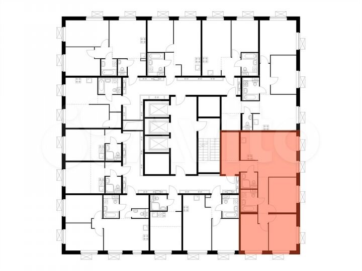 3-к. квартира, 82,2 м², 18/23 эт.