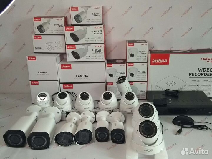 Видеонаблюдение 4\1Мп Dahua 14 камер варио