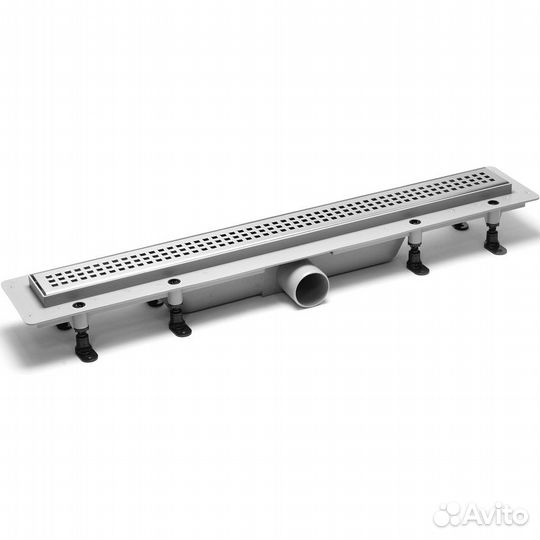 Душевой лоток PlastBrno Design с решеткой Хром