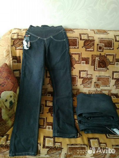 Джинсы для беременных теплые