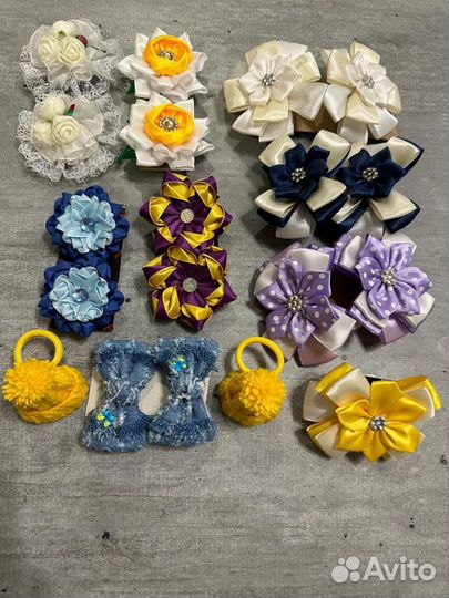 Бантики для волос ручной работы
