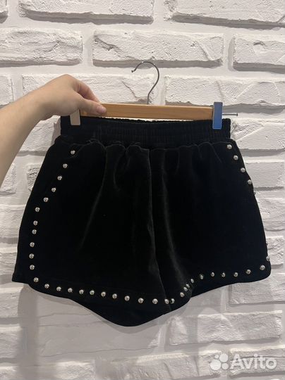 Шорты бархатные