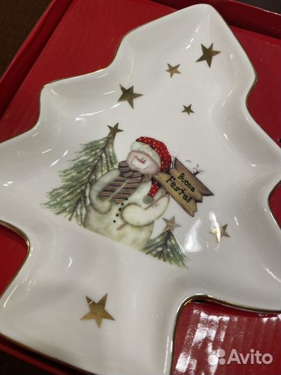 Тарелка новогодняя