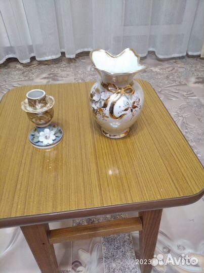 Подсвечник и вазочка