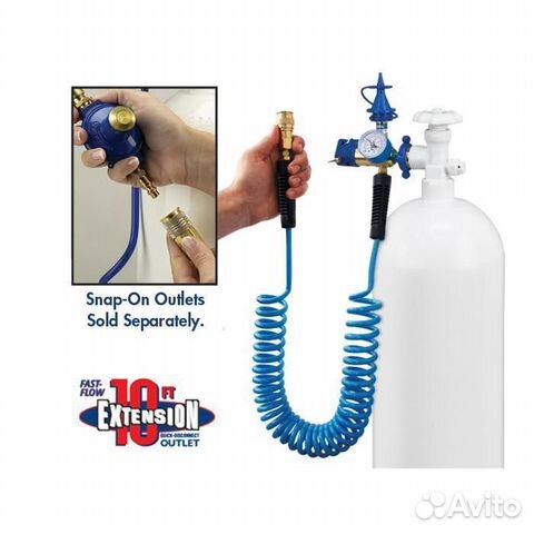 Го с клапаном, манометром и гибк связью