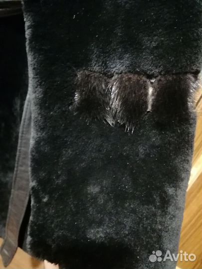 Шуба мутоновая с капюшоном