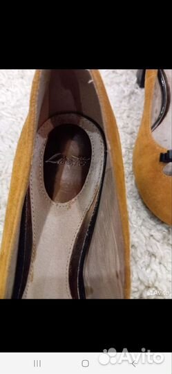 Туфли замшевые,натуральная кожа37р.Новые