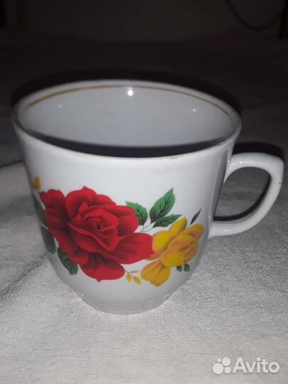 Фарфоровые Чайные пары и бокалы Фарфор СССР