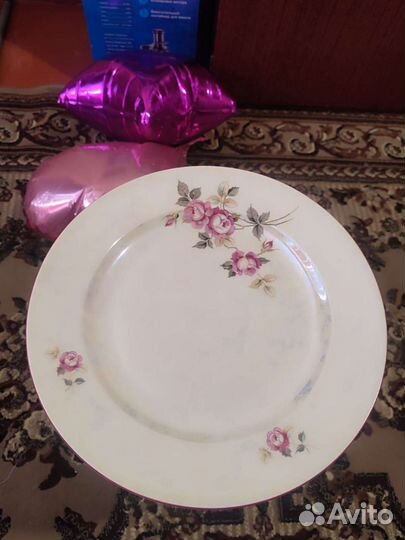 Блюдо фарфоровое перламутровое ГДР