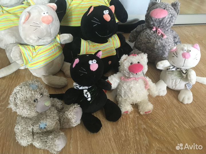 Мягкие игрушки коты