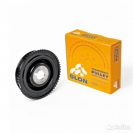 Шкив коленвала ваз-2112 демпфер slon 16-клап. 2