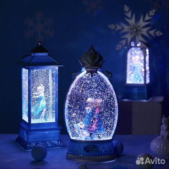 Новогодный фонарь холодное сердце