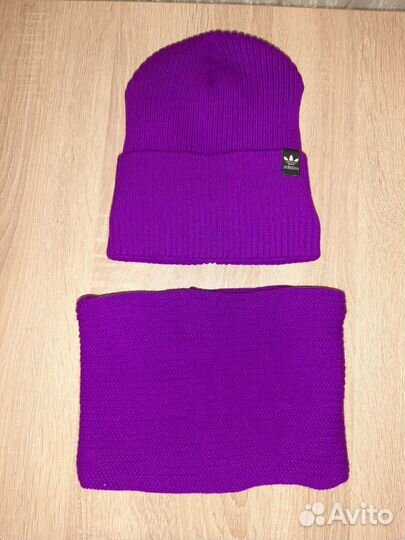 Шапка +снуд на флисе