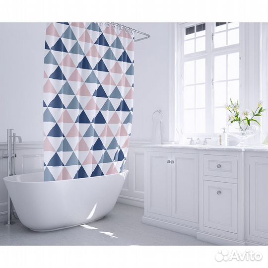 Шторка для ванны Fixsen Simple FX-1504 Мультиколор