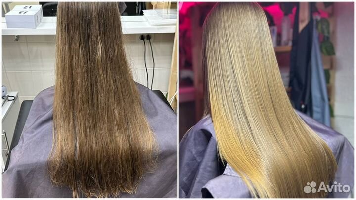 Кератиновое выпрямление волос от проффесионала