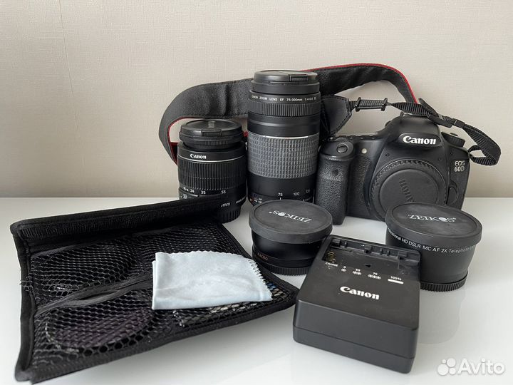 Фотоаппарат Canon EOS 60d с комплектом аксессуаров