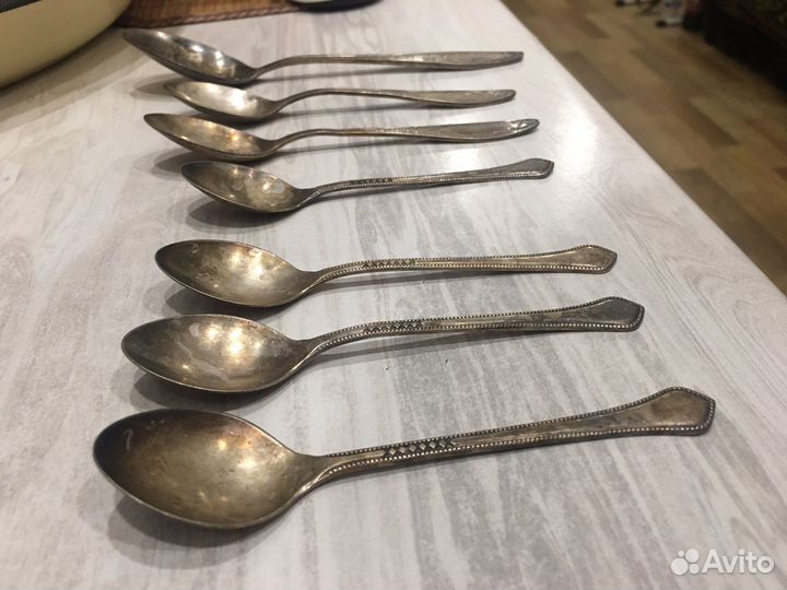 Чайные ложки мельхиор