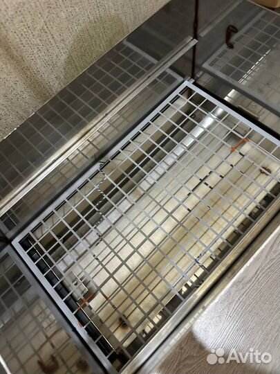 Коптильня горячего копчения из нержавейки 2мм