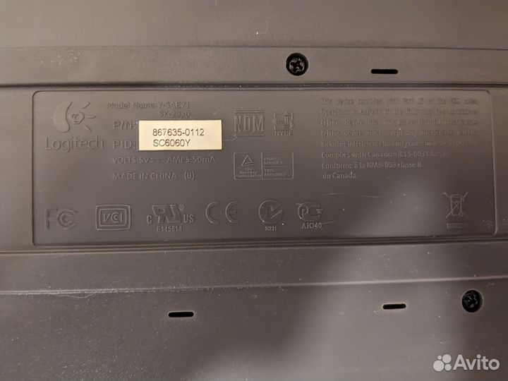 Клавиатура Logitech Y-SAE71 PS/2