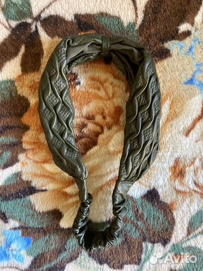 Ободок обруч Mango натуральная кожа