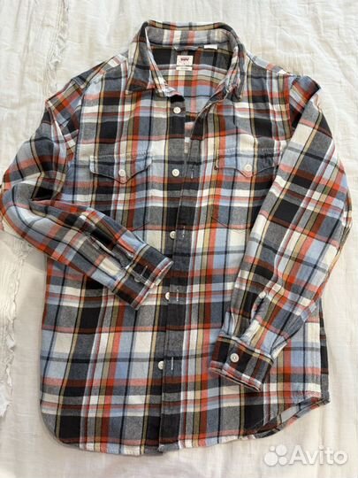 Рубашка в клетку levis унисекс