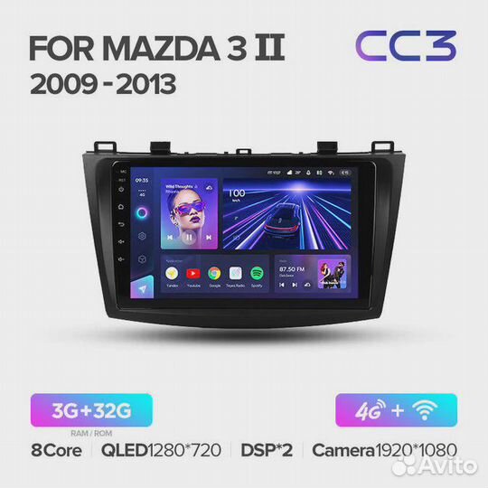 Штатная магнитола Teyes CC3 Mazda 3 II