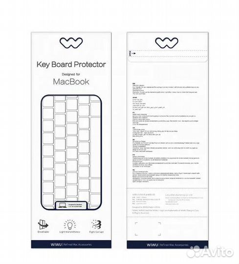 Накладка на клавиатуру с американской раскладкой