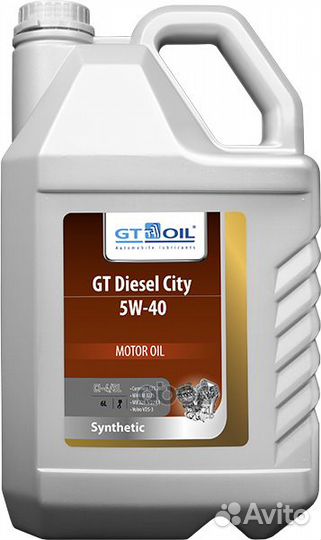 Масло моторное синтетическое GT Diesel City 5W4