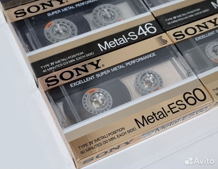Аудиокассеты Sony Metal-S/ Metal-ES 46/60/90