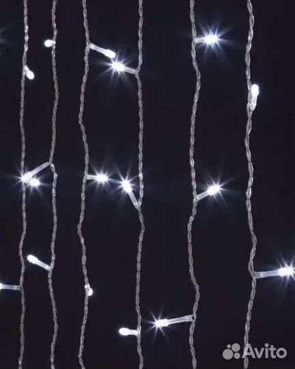 Гирлянда штора занавес светодиодная