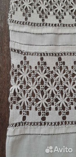 Рушник старинный ретро лен вышивка ручная