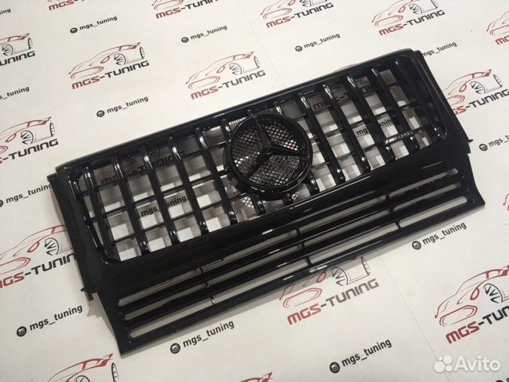 Решетка Мерседес G-Class GT Черная + AMG