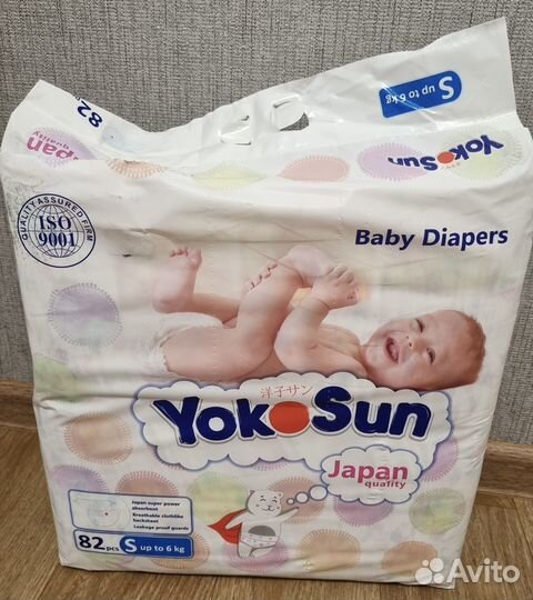 Подгузники Yokosun размер S