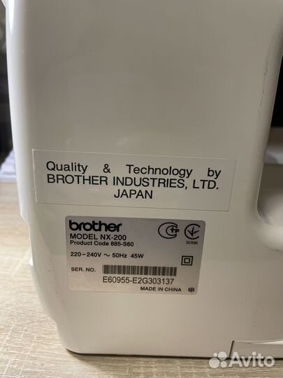 Швейная машина brother nx-200