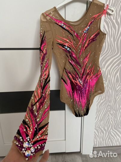 Купальник для художественной гимнастики рост 135 с