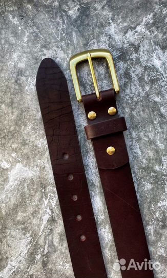 Мужской кожаный ремень