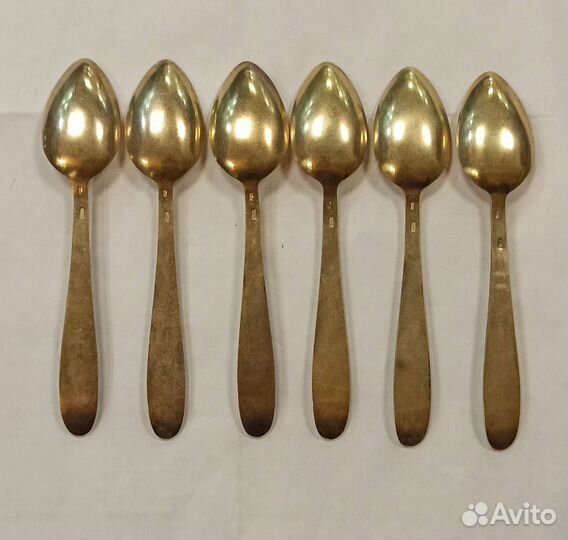 Набор Кофейных Ложек 916 серебро