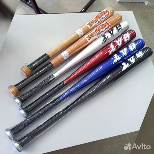 Бейсбольная бита алюминиевая и деревянная