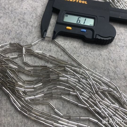 Чешский стеклярус винтажный