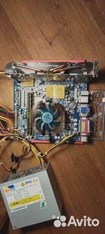 Материнская плата+процессор+видюха (см.описание)