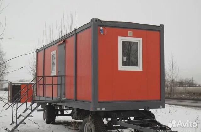 Строительный вагончик на шасси, (нш06) 6*2,45 м