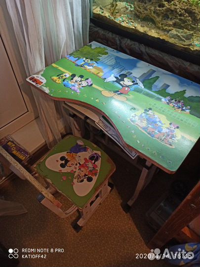 Стол и стул раздвижной детский