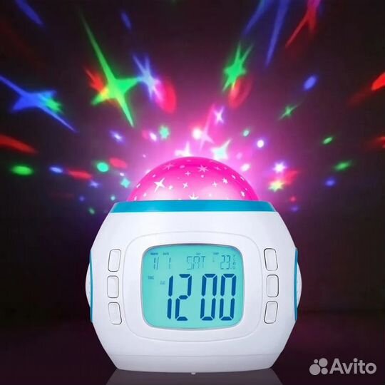 Музыкальный будильник с проекцией
