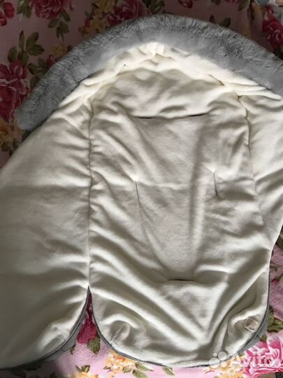 Зимний детский мешок конверт в коляску, санки