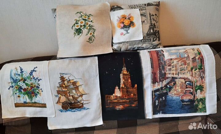 Вышивки крестиком(вышиты вручную)