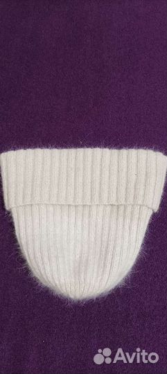 Шапка пух норки ручной вязки,шапка